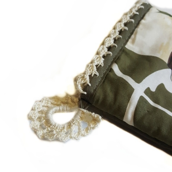 Handmade Crocheted Top Dish Towel Kitchen Set of 3 - Picture 7 of 8